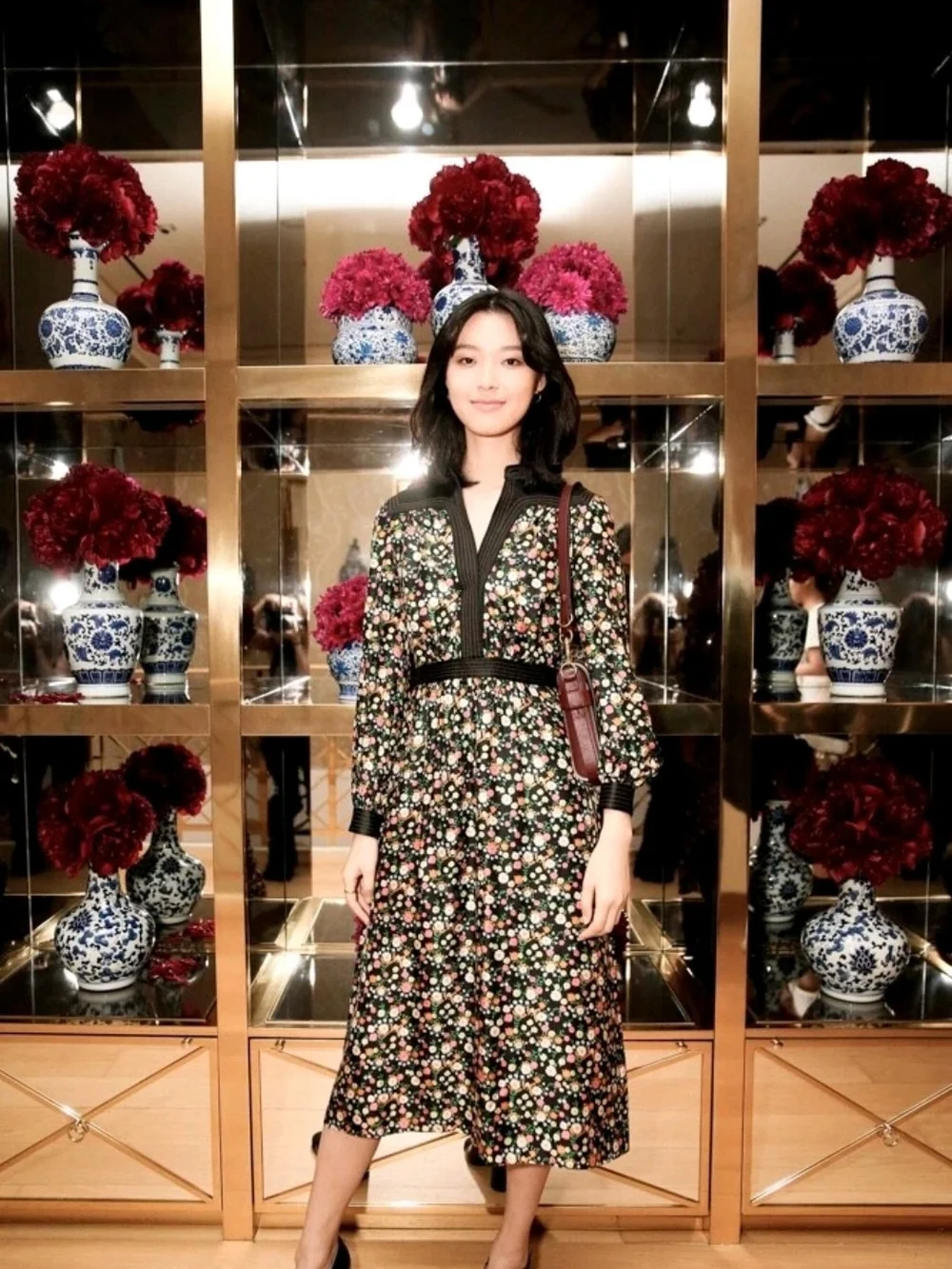 Tory Burch Silk Long-Sleeve Dress